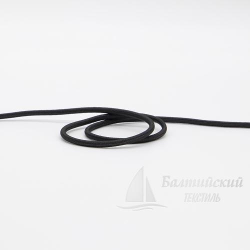 Шнур эластичный шляпный Д3мм черный БТ