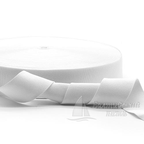 Резинка ткацкая 40мм белая РБ