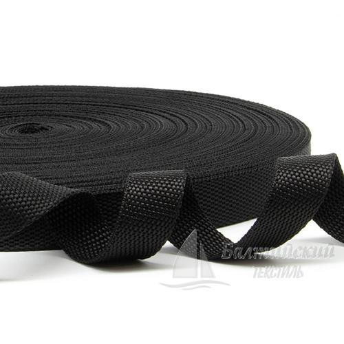Тесьма стропольная 20мм 10г черная РБ