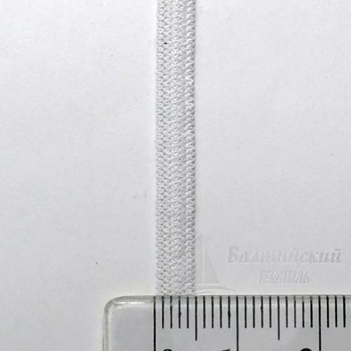 Резинка вязаная 4мм белая