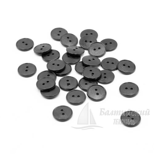 Пуговицы 17мм 2-х пр. черные (полистирол). Цена от 0,29 р. в Казани