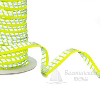 Кант светоотражающий 3мм цв. лимон/серебро. Цена от 51,58 р. в Казани