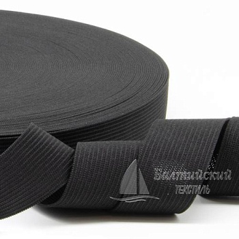 Резинка вязаная 25мм черная РБ. Цена от 6,83 р. в Казани