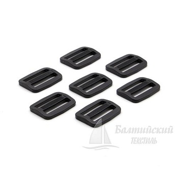 Пряжка 2 щели 25мм черная БТ (POM). Цена от 1,17 р. в Казани