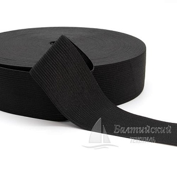 Резинка вязаная 50мм черная БТ. Цена от 14,44 р. в Казани