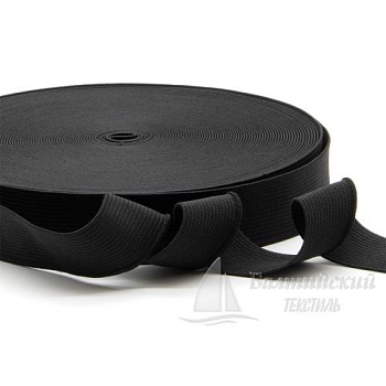 Резинка ткацкая 25мм черная БТ. Цена от 11,51 р. в Казани