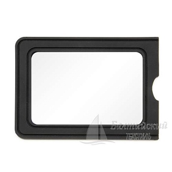 Бейдж 80*110мм каучук пришивной черный