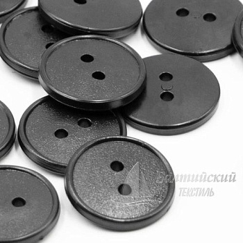 Пуговицы 17мм 2-х пр. черные (полистирол). Цена от 0,33 р. в Казани