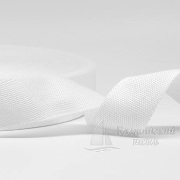 Тесьма стропольная 39мм белая. Цена от 8,05 р. в Казани