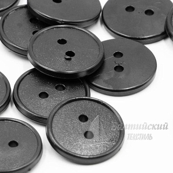 Пуговицы 17мм 2-х пр. черные (полистирол). Цена от 0,29 р. в Казани