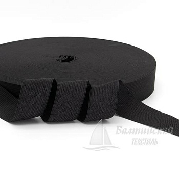 Резинка вязаная 30мм черная. Цена от 7,27 р. в Казани