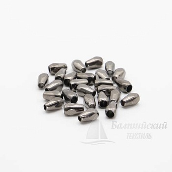 Наконечник цилиндр пластик черный никель (500/1000шт) БТ. Цена от 0,53 р. в Казани