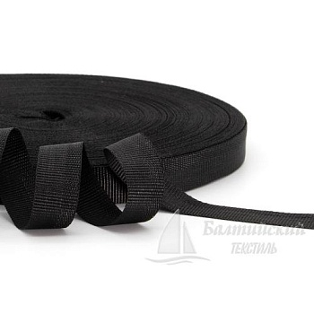 Лента репсовая 15мм черная. Цена от 3,47 р. в Казани