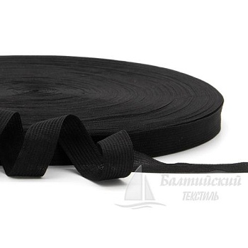 Тесьма окантовочная 16мм черная (уп.100м). Цена от 0,89 р. в Казани