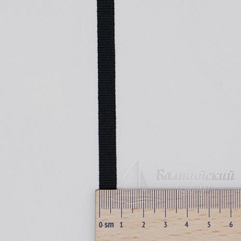 Тесьма вешалочная 7мм (4007) черная. Цена от 3,95 р. в Казани