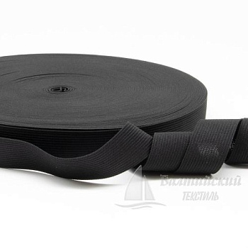 Резинка вязаная 25мм черная. Цена от 5,75 р. в Казани